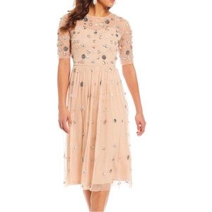 Gianni Bini Midi Sequin Tulle Dress